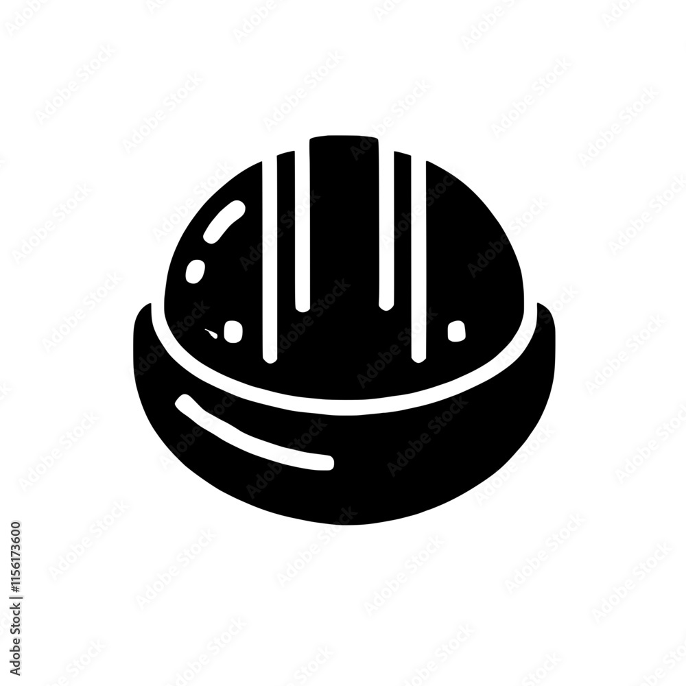 Candy Icon: Black and white silhouette icon of a round candy with stripes. Perfect for graphic design projects, branding, and websites. Candy Icon: Black and white silhouette icon of a round candy with stripes. Perfect for graphic design projects, branding, and websites.