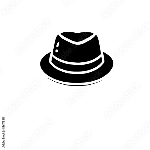 Stylish Fedora Hat Icon 