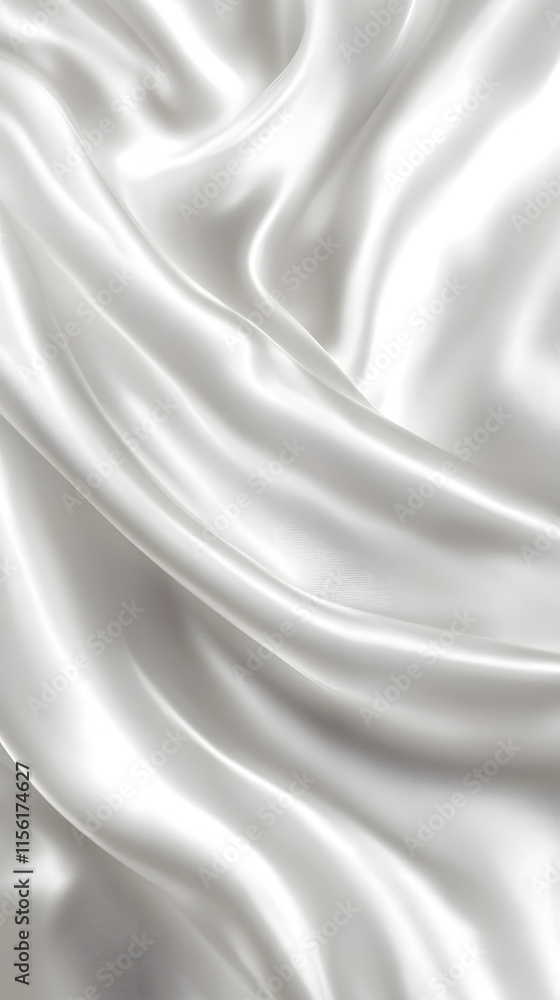 Obraz premium White silk, White fabric texture, silk, White backgrounds, satin, fabric textures, White satin, silk textures, HD wallpaper