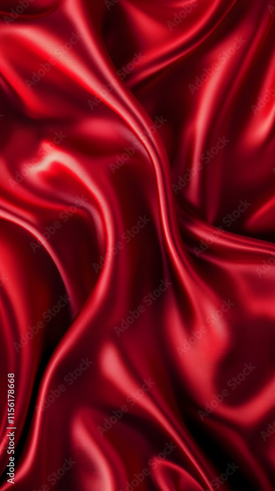 Obraz premium Red silk, Red fabric texture, silk, red backgrounds, satin, fabric textures, Red satin, silk textures, HD wallpaper