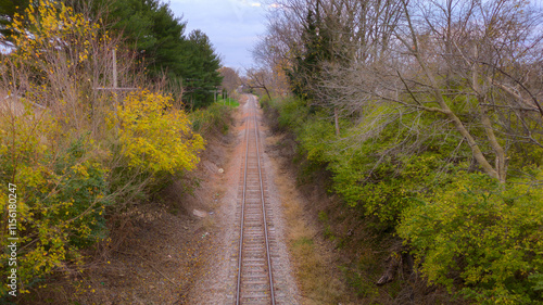 Railroad Tracks from 15th Street Bridge - Washington, Indiana