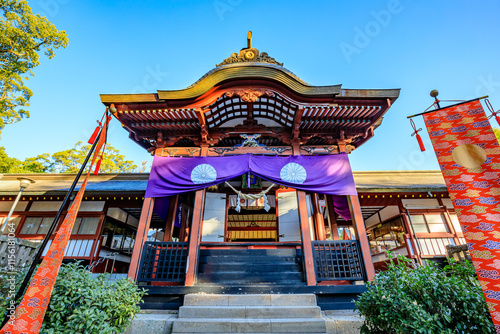 秋の鹿児島神宮　鹿児島県霧島市　Kagoshima Shrine in autumn. Kagoshima Pref. Kirishima City. photo