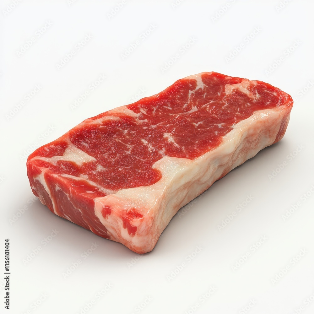 Raw beef steak isolated on white background. (2) Raw beef steak isolated on white background. (2)