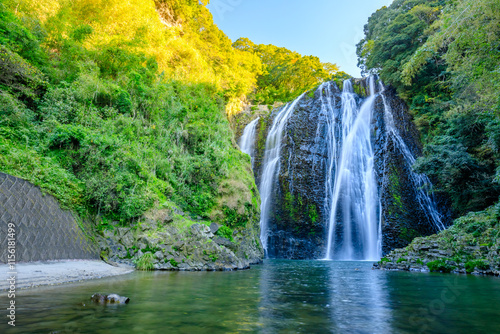 秋の龍門滝　鹿児島県姶良市　Ryumon Falls in autumn. Kagoshima Pref., Aira City.　 photo