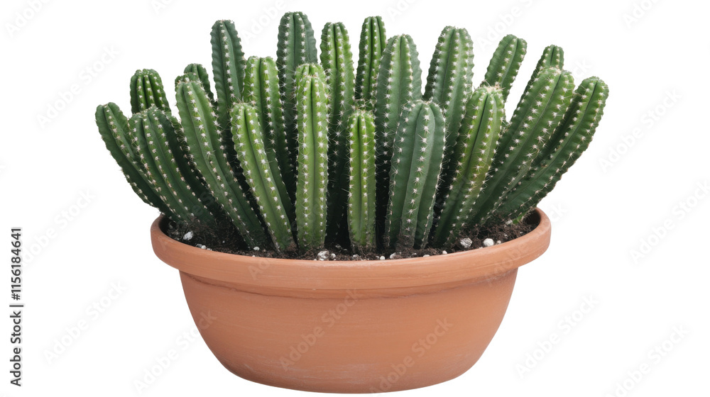 Cactus in a pot, transparent background Cactus in a pot, transparent background