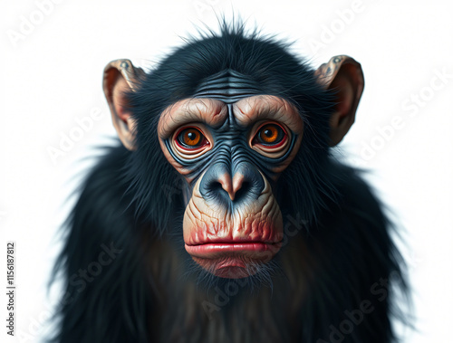 Portrait of a Chimpanzee: A Stunning Close-Up