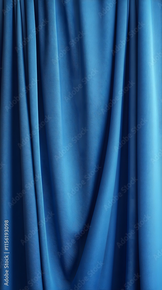 Draped Blue Fabric Textile Draped Blue Fabric Textile