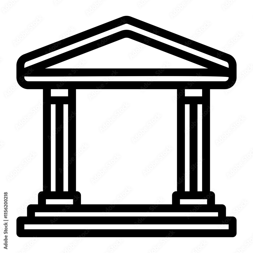 Obraz premium museum Line Icon
