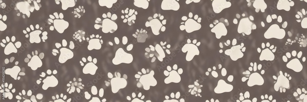 Bone pattern on paw doodle seamless wallpaper background for dog owners, paw print , seamless pattern Bone pattern on paw doodle seamless wallpaper background for dog owners, paw print , seamless pattern