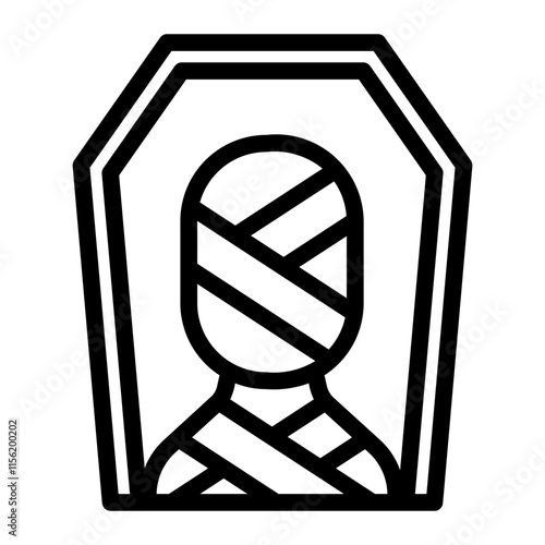 mummy Line Icon
