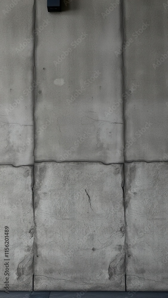 Fototapeta premium Concrete wall with worn, layered grunge pattern and urban wear, modern industrial aesthetic, weathered urban walls