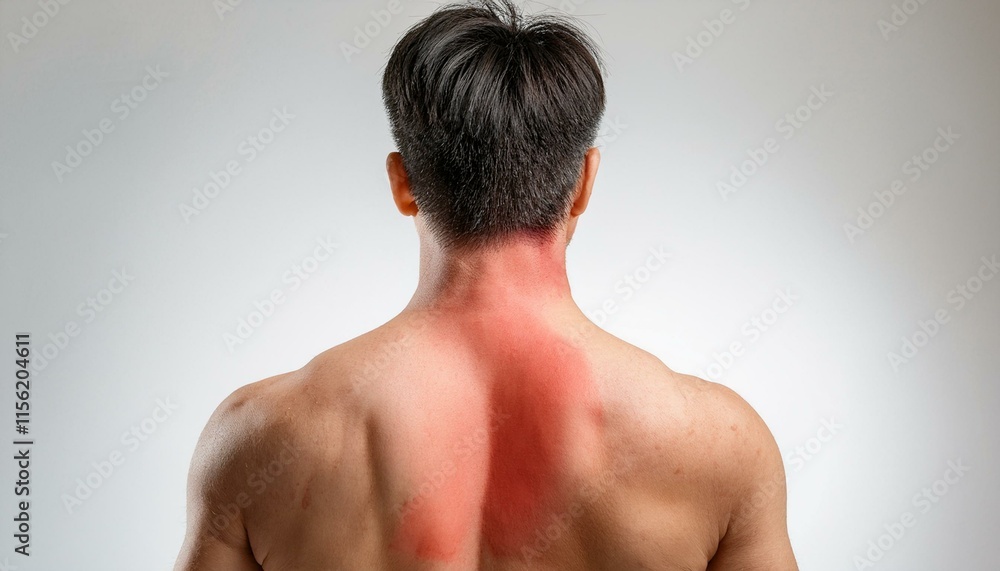 A condition in which the spinal muscle tissue is torn and red and inflamed. A condition in which the spinal muscle tissue is torn and red and inflamed.