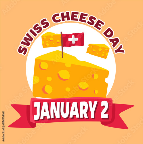 swiss cheese day with delicious swiss cheese