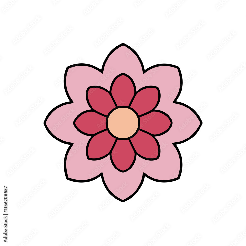 Flower Pattern Design on White Background Elegant and Versatile Floral Graphics Flower Pattern Design on White Background Elegant and Versatile Floral Graphics