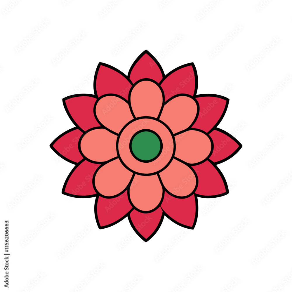 Flower Patten design on white background Flower Patten design on white background