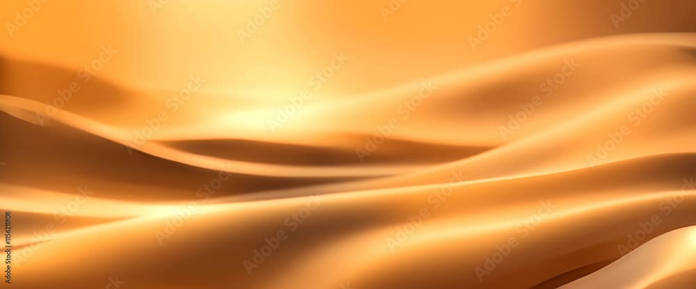 A soft flowing landscape of golden waves evoking a warm serene atmosphere with gentle gradients of light and texture 4K A soft flowing landscape of golden waves evoking a warm serene atmosphere with gentle gradients of light and texture 4K