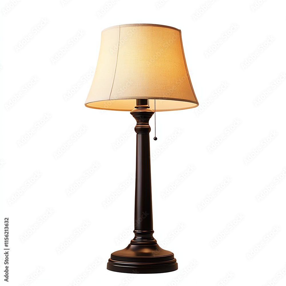Elegant table lamp with a classic design and warm light glow. Elegant table lamp with a classic design and warm light glow.