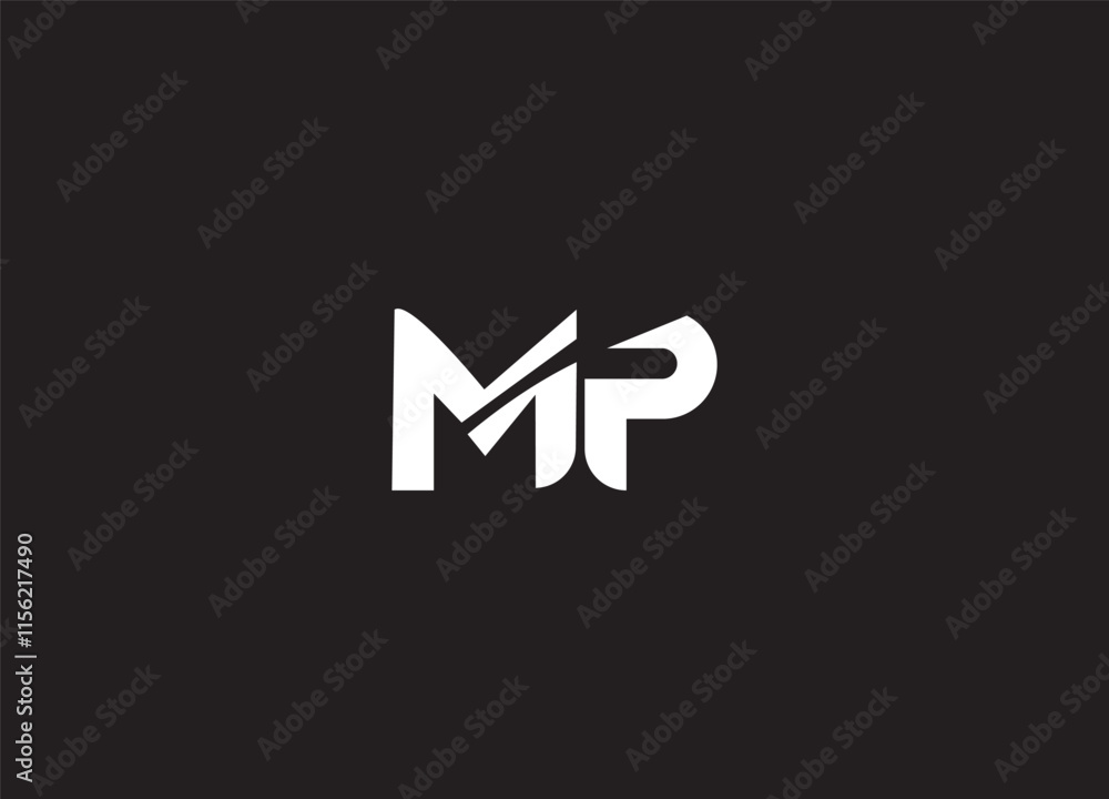 MP creative initial latter logo.MP abstract latter Design and Monogram logo MP creative initial latter logo.MP abstract latter Design and Monogram logo