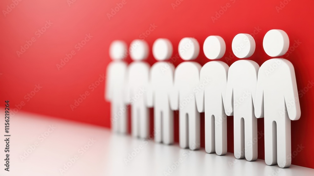 Diverse group of people united in a row, symbolizing teamwork and collaboration for shared goal Diverse group of people united in a row, symbolizing teamwork and collaboration for shared goal