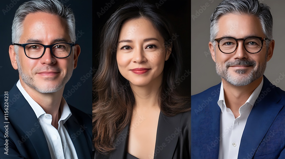 Professional Headshots: Three Diverse Leaders Professional Headshots: Three Diverse Leaders