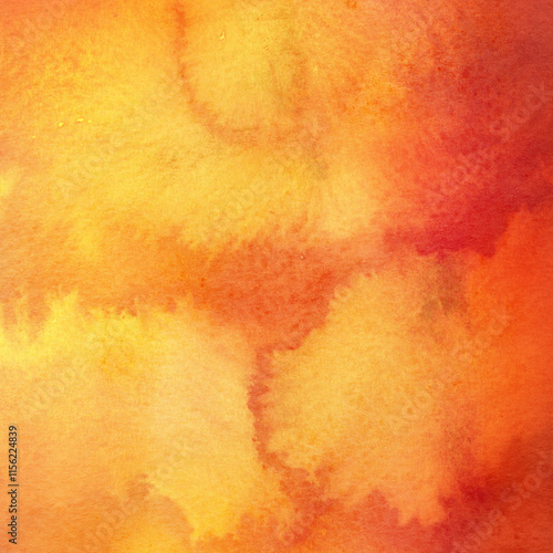 Canvas Background Painted with Autumn Colors