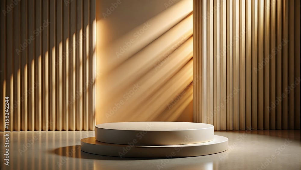 Minimalist studio shot: a modern product elegantly displayed on a ceramic podium with soft lighting. Minimalist studio shot: a modern product elegantly displayed on a ceramic podium with soft lighting.