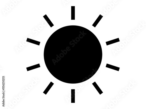 太陽のアイコン（晴れマークのシルエット）