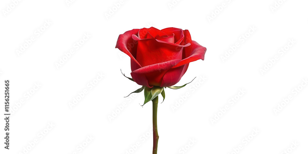 Obraz premium red rose isolated 