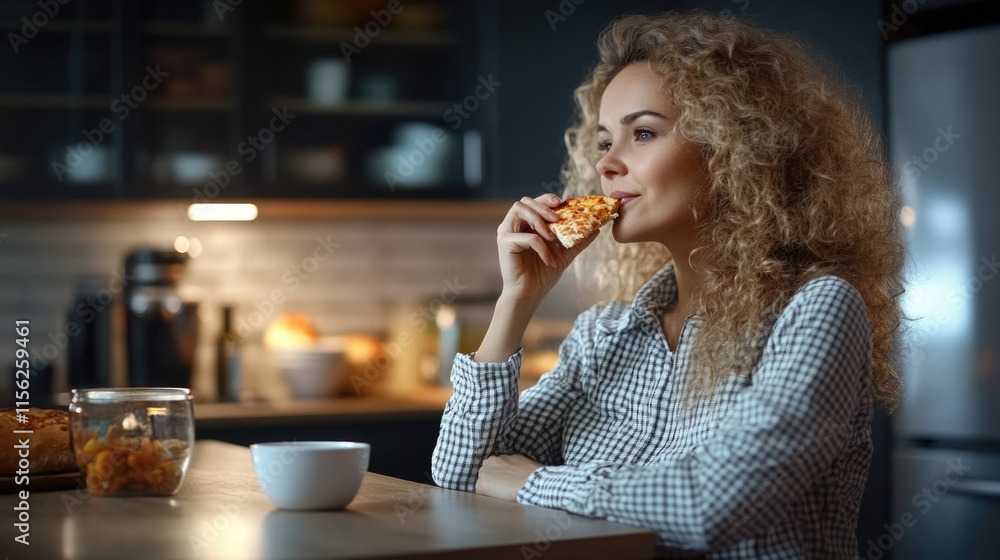 Nocturnal binge eating disorder, psychological condition marked by overeating during night, driven by emotional triggers, disrupting sleep patterns, leading to feelings of guilt, shame, poor health. Nocturnal binge eating disorder, psychological condition marked by overeating during night, driven by emotional triggers, disrupting sleep patterns, leading to feelings of guilt, shame, poor health.