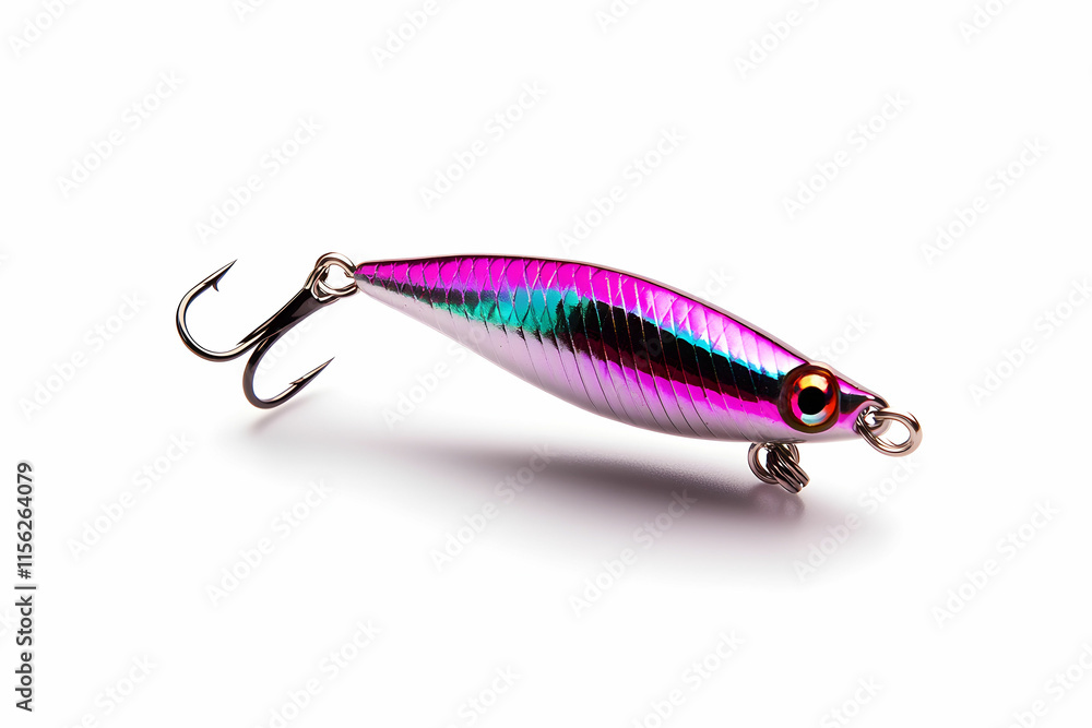 Colorful Fishing Lure with Reflective Finish and Sharp Hook for Anglers and Fishing Enthusiasts Colorful Fishing Lure with Reflective Finish and Sharp Hook for Anglers and Fishing Enthusiasts