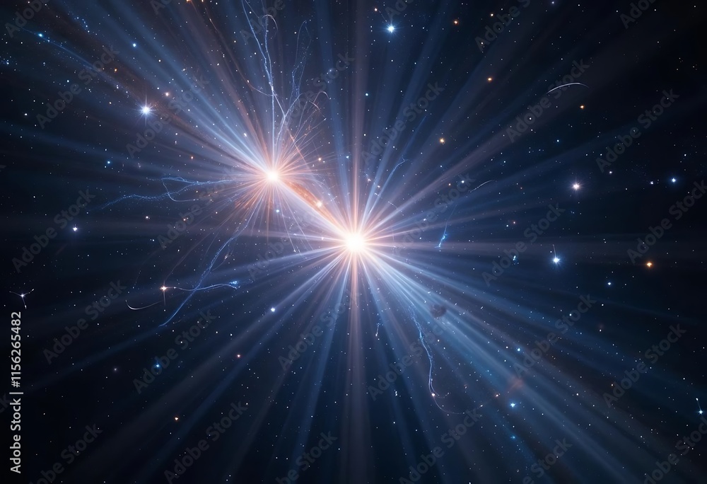 Celestial Convergence A Cosmic Light Show In Deep Space Celestial Convergence A Cosmic Light Show In Deep Space