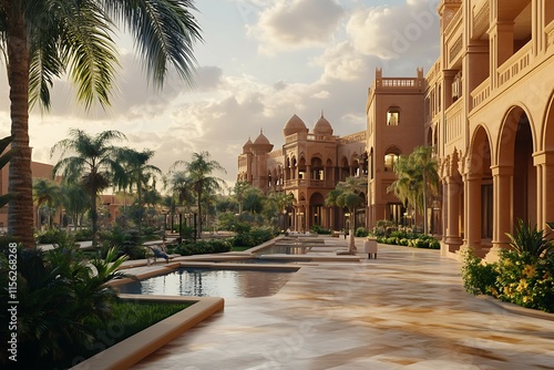 Emirates Palace is the largest hotel complex in the world. photo