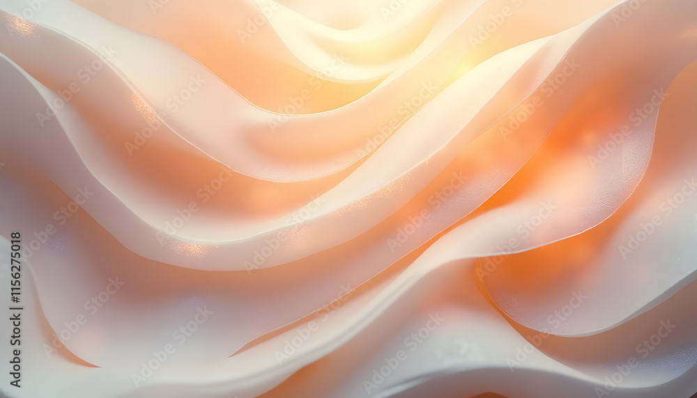 Obraz premium Abstract Brush Stroke Motifs with Faded Neutral Tones