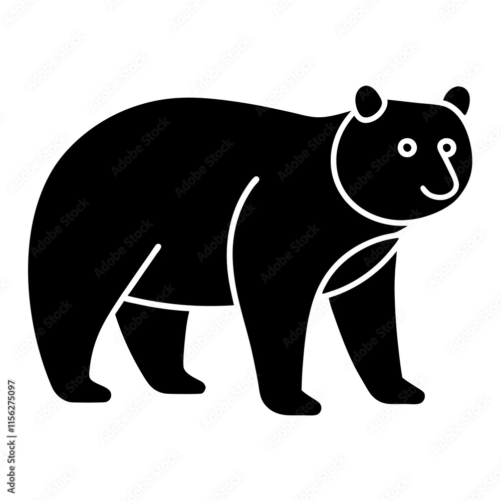silhouette of bear silhouette of bear