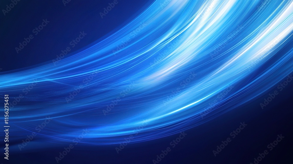 Obraz premium Dynamic Abstract Technology Background in Blue Shades