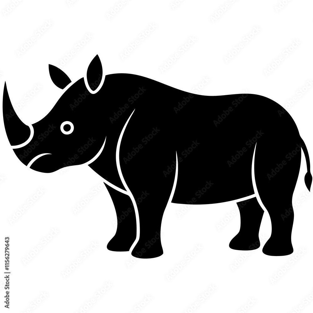 rhino vector illustration rhino vector illustration