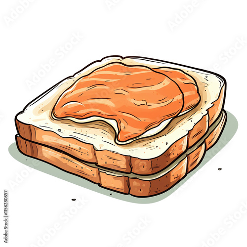 Delicious Toast with Creamy Spread photo