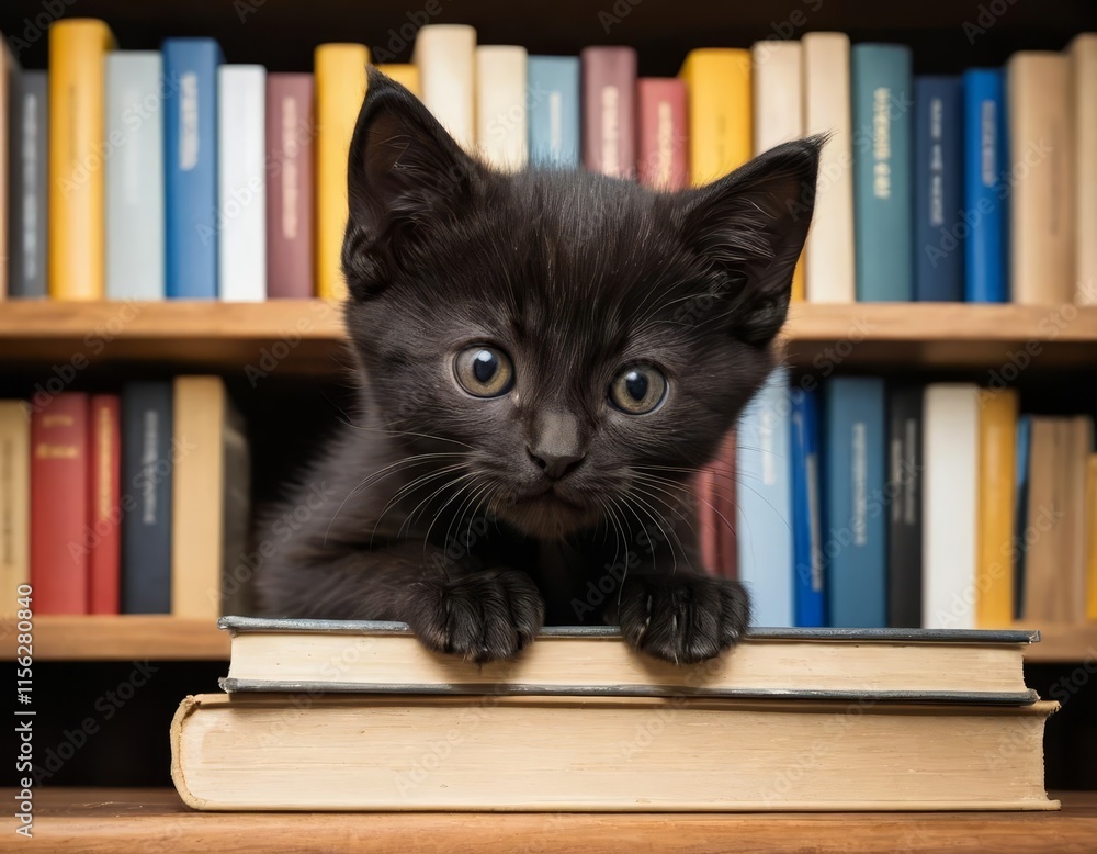 cat and books cat and books