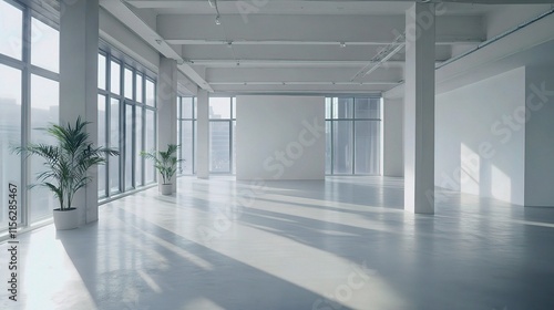 Wallpaper Mural Bright and Airy Empty Office Space with Natural Light and Minimalist Design Torontodigital.ca