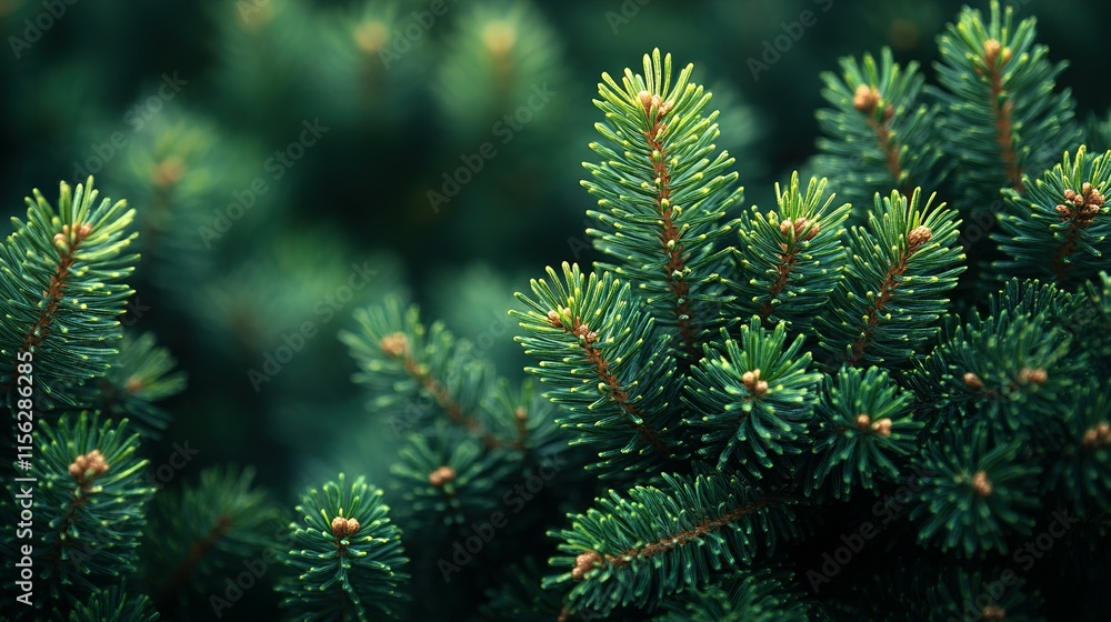 Xmas/Noel Theme Banner Using Dense Green Pine Foliage and Dark Fir Tree Branches Xmas/Noel Theme Banner Using Dense Green Pine Foliage and Dark Fir Tree Branches