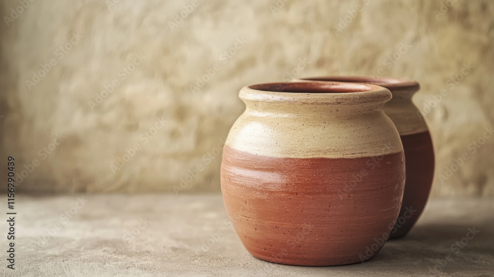 Luxurious terracotta vase is placed in the center of the floor, surrounded by soft natural light, creating a warm and inviting atmosphere for home decoration Luxurious terracotta vase is placed in the center of the floor, surrounded by soft natural light, creating a warm and inviting atmosphere for home decoration