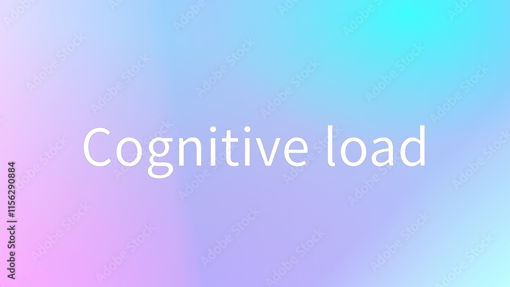 Cognitive load のグラデーション背景イラスト Cognitive load のグラデーション背景イラスト