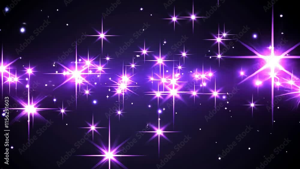 Vibrant purple starry background filled with sparkling lights and captivating glimmers Vibrant purple starry background filled with sparkling lights and captivating glimmers