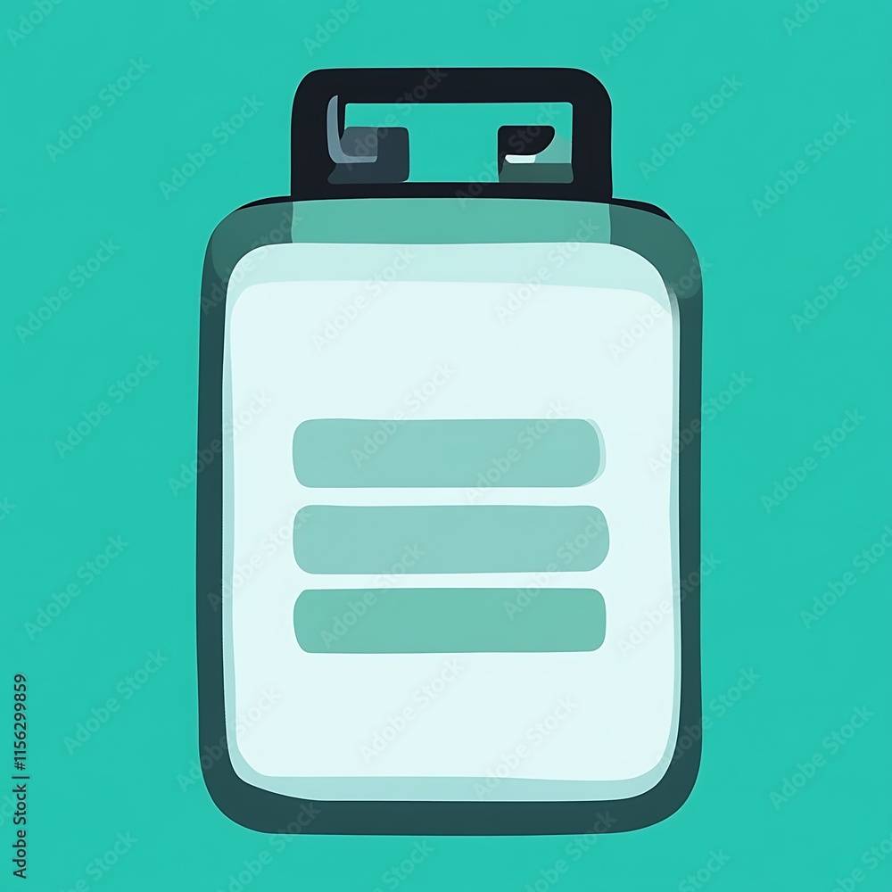 A stylized illustration of a digital data storage device A stylized illustration of a digital data storage device