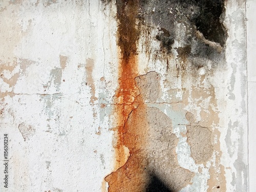 peeling paint on a wall
