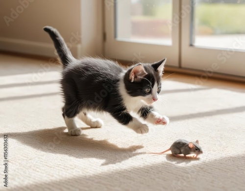 Wallpaper Mural cat and mouse Torontodigital.ca