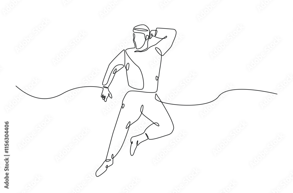 Man sleeping on pillow bed continuous one line drawing. Sleeping man in single line art illustration. Editable vector. Man sleeping on pillow bed continuous one line drawing. Sleeping man in single line art illustration. Editable vector.