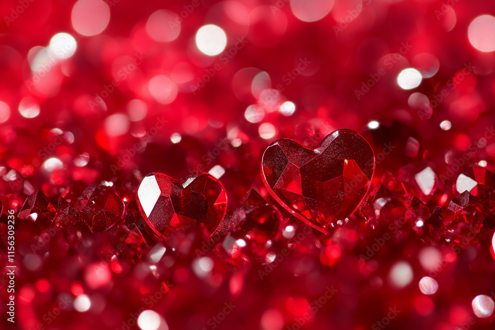 Red hearts abstract background for Happy Valentine's Day Red hearts abstract background for Happy Valentine's Day