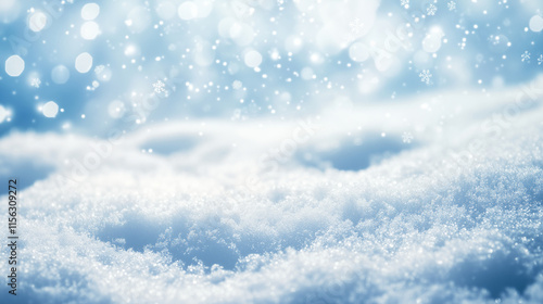 Wallpaper Mural Snowflakes on snow for Christmas and winter background Torontodigital.ca