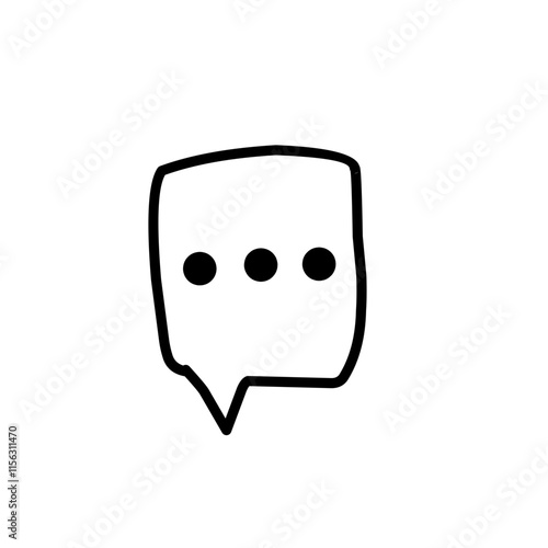 speech bubble with ellipses